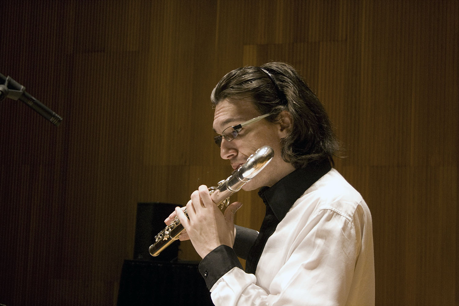 Mario Caroli Flutist With The Slee Sinfonietta Conducted By Brad Lubman In Performance Of David Felders Inner Sky  3