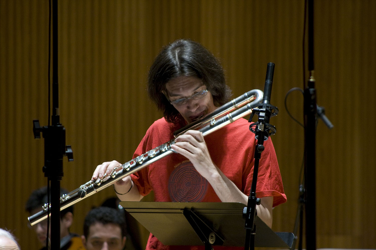 Mario Caroli Flutist With The Slee Sinfonietta Conducted By Brad Lubman In Performance Of David Felders Inner Sky  4